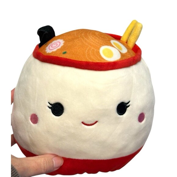 squishmallows Reversible  Flip a Mallows Shun Sushi Roll Raisy Ramen Bowl food - Picture 1 of 7